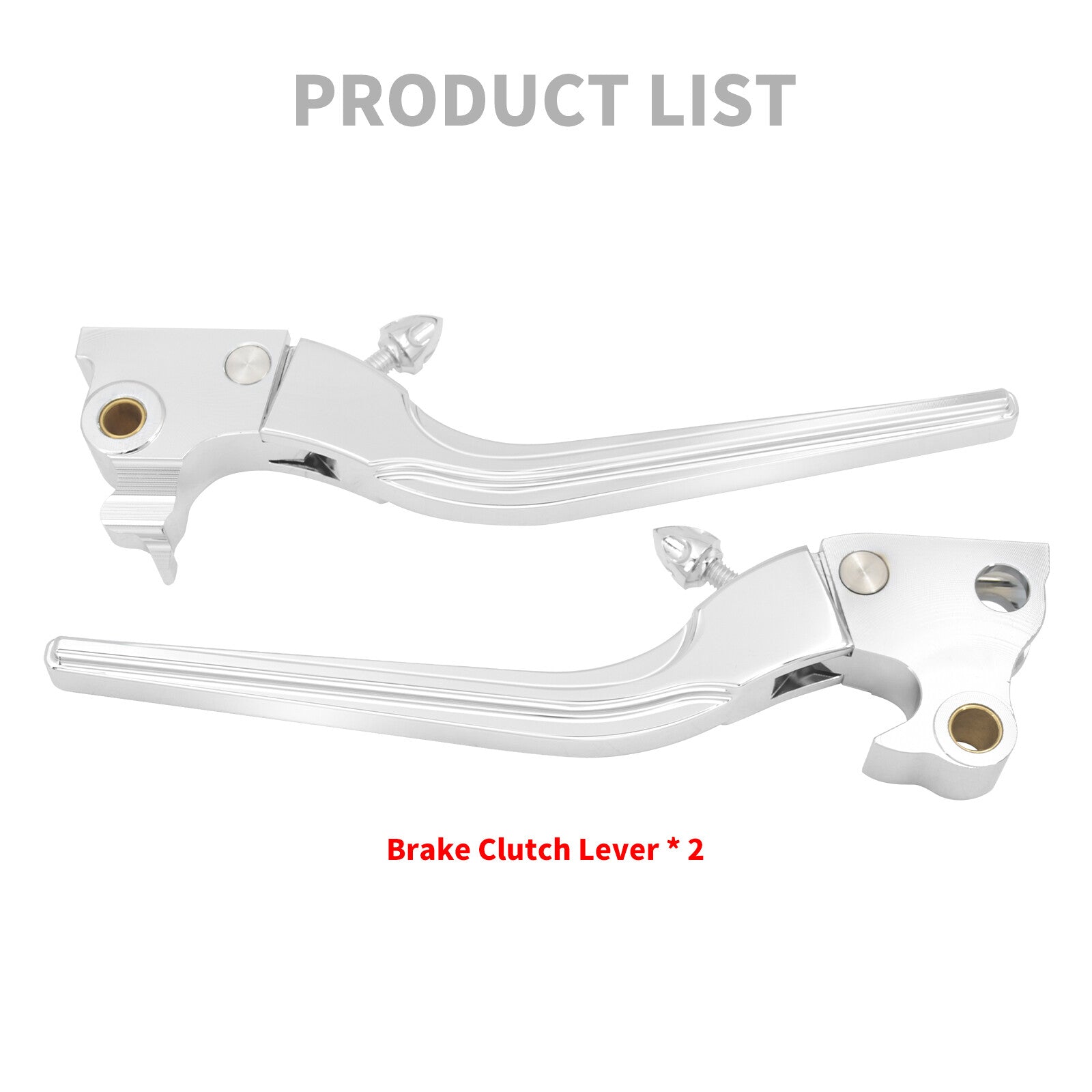 Chrome Brake Clutch Levers Fit for Harley Sportster Iron 883 1200 XL 48 72 14-24 Q