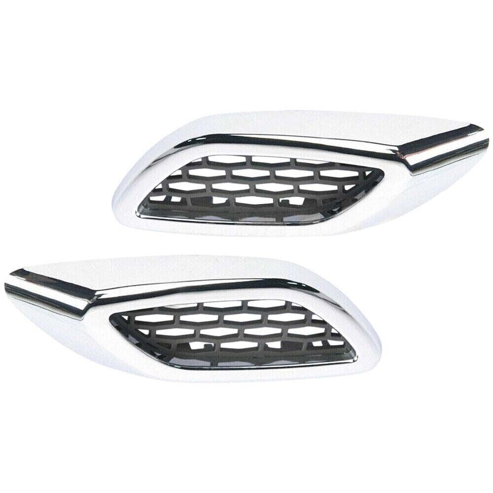 Front RHLH Side Lateral Chrome Fender Air Vent Trim Bright for Maserati for Levante