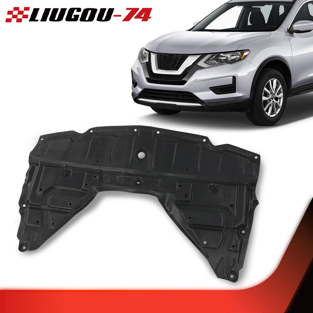 Suitable for 14-20 for Nissan Rogue front engine splash guard cover (black) Q