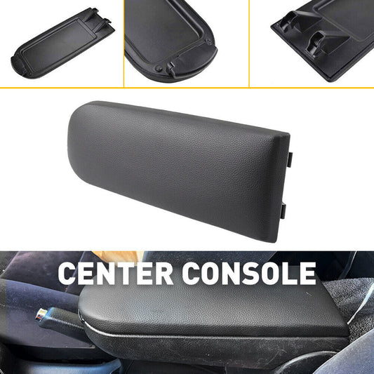 for VW for Jetta Beetle 1999-2009 Black PU Leather Center Console Armrest Cover Lid Q