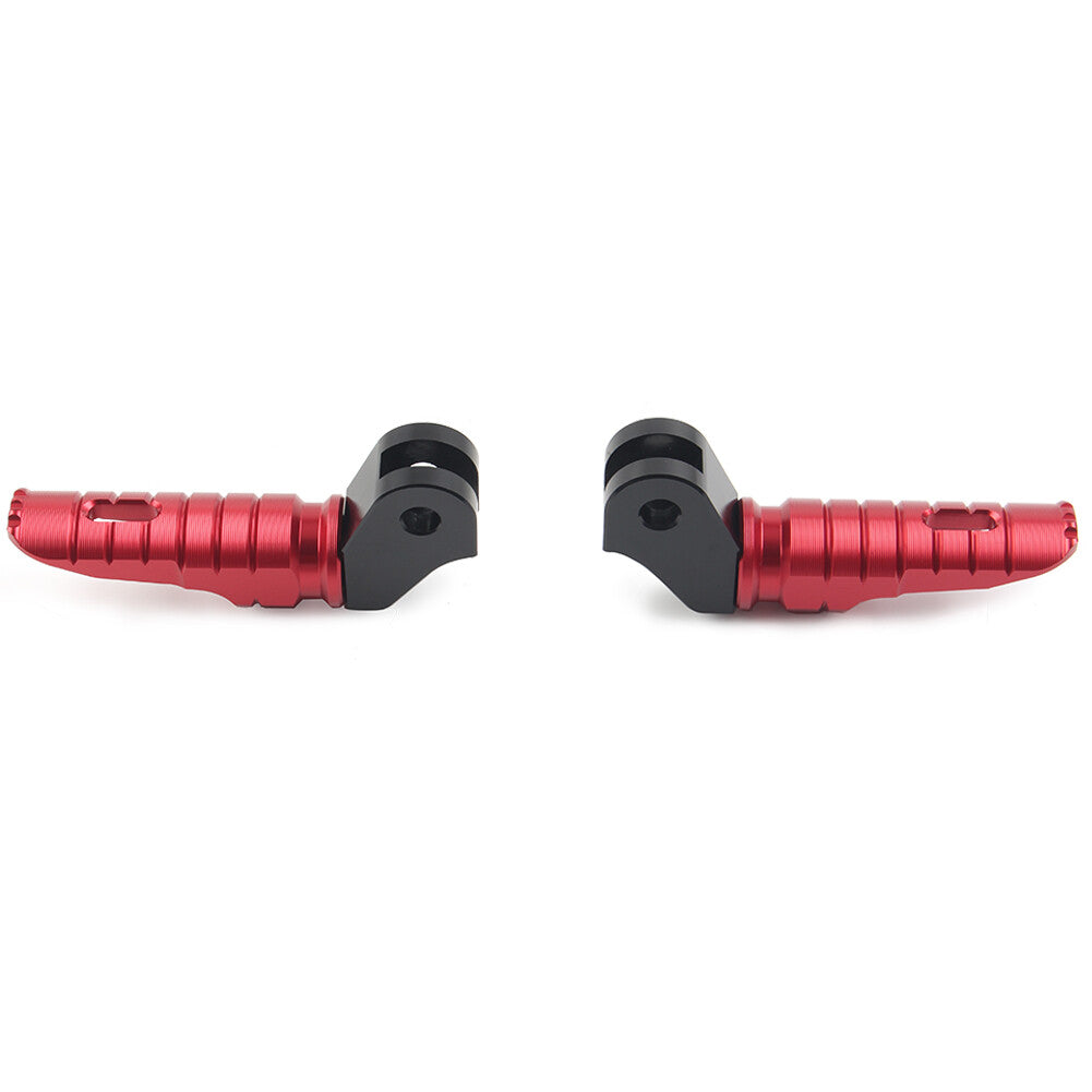 CNC Front Foot Pegs Footpegs Pedal Aluminum For T100 T120 2016-2022 Red Pair
