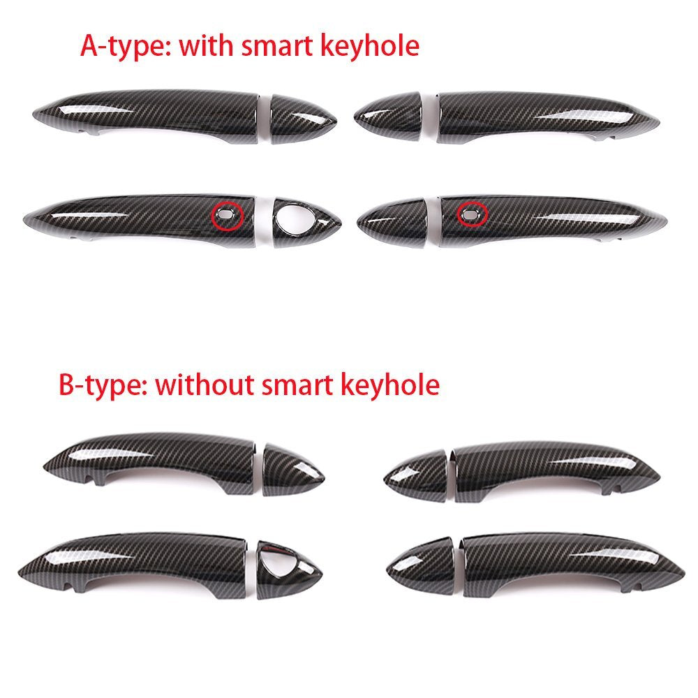 Gloss Black Side Mirror Handle Door Covers for Subaru Crosstrek 2022-24- v