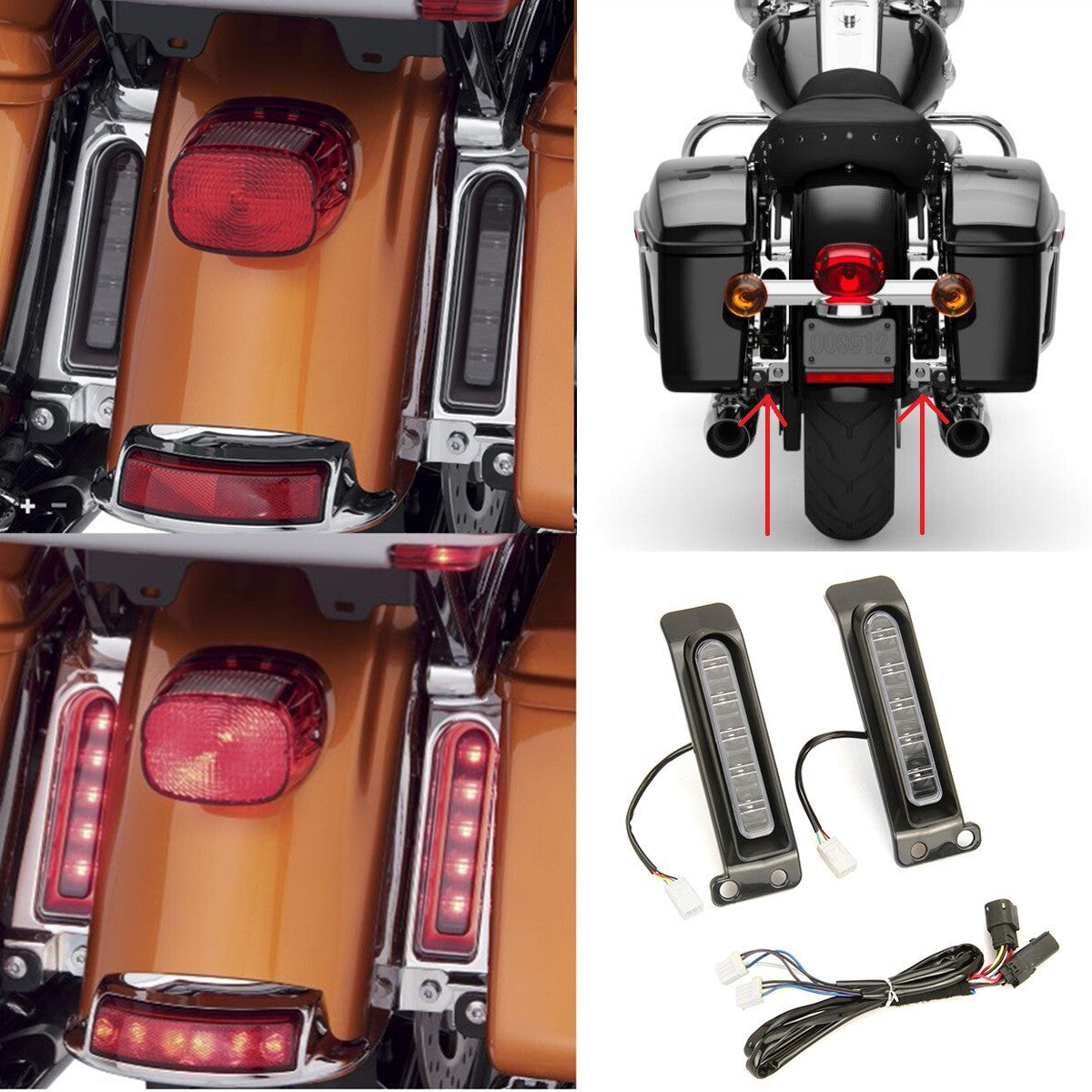 LED saddlebag support filling light suitable for Harley Electra Glide classic FLHTCU- n