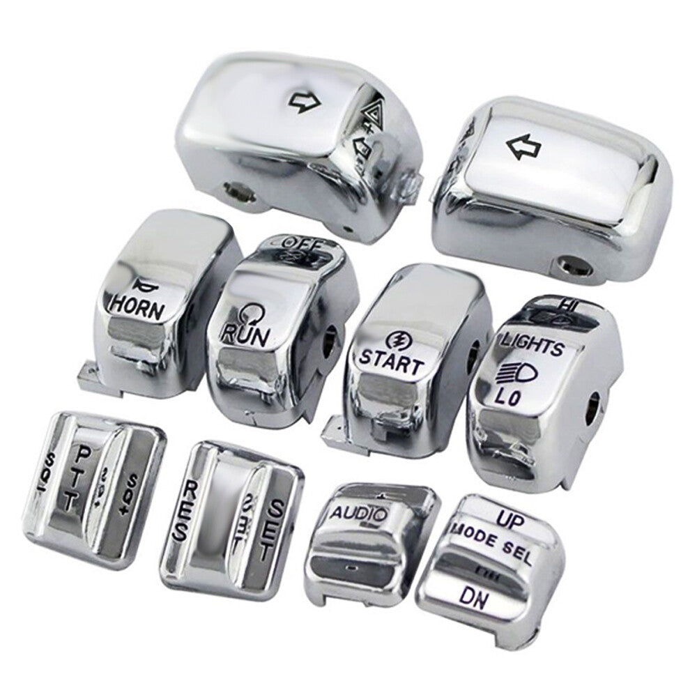 10x Handlebar Control Switch Caps for Harley Touring Electra Street Road Glide Q