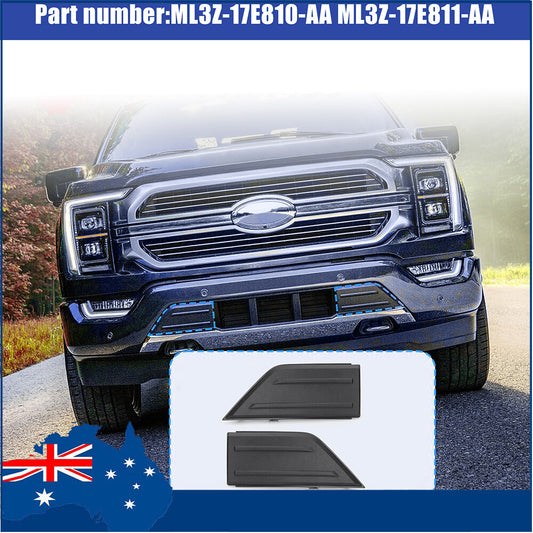 LH+RH  for ford  F150 21-23 Front Bumper Pads Guards Inserts Trim Caps Cover Grill Q