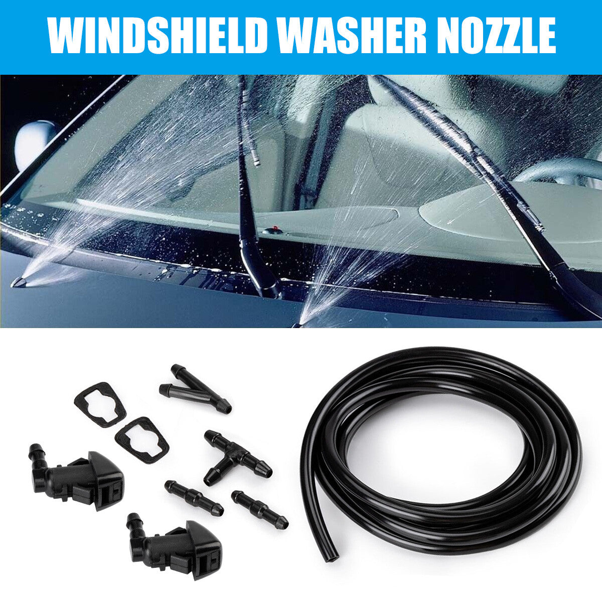 Windshield washer nozzle spray and hose suitable for Jeep Grand Cherokee 2005 - 16- n