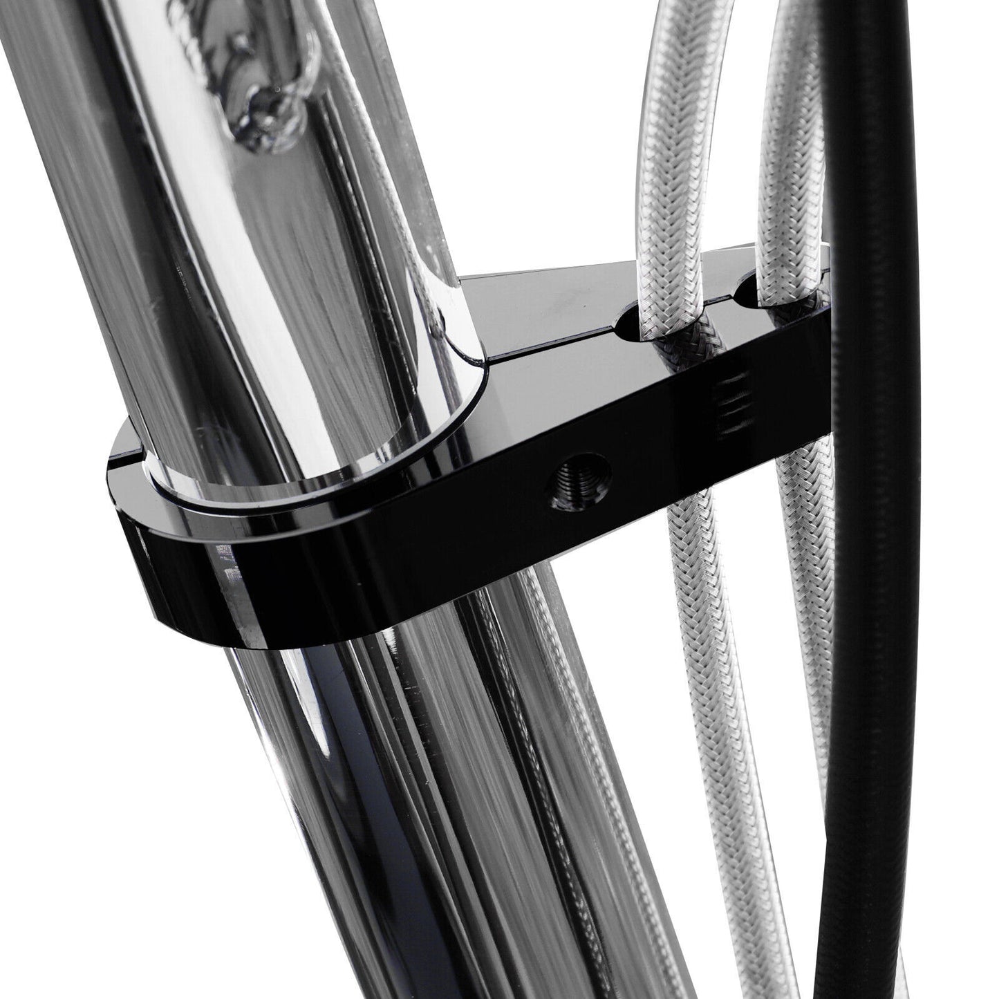 Black 1-inch handlebar clutch cable brake clamp for Harley-Davidson General Motors - n