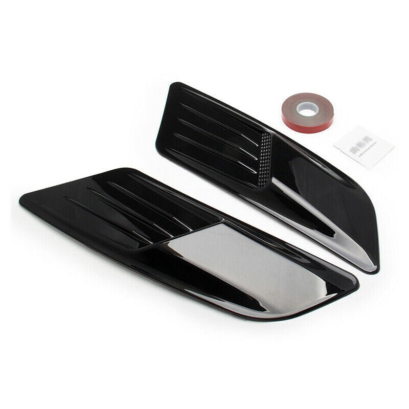 1Pair Universal Fit Decorative Air Intake Cover Car Hood Scoop Vent Bonnet Cover v