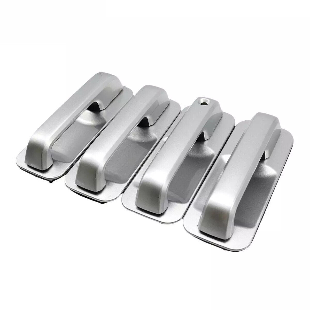 Silver Door Handles Front & Rear Set 4Pcs Fits 2017-2020 F-350 n