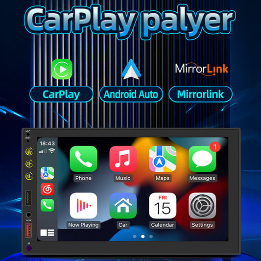 7inch Car Radio Bluetooth Stereo Android-Auto Automotive MP5 Multimedia CarPlay