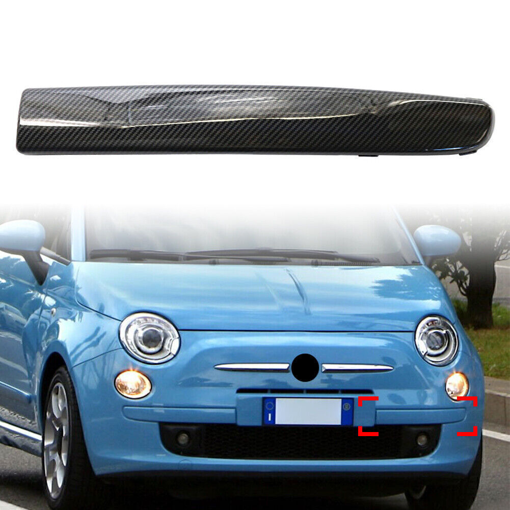 FRONT BUMPER GRILLE HEADLIGHT FILLER TRIM PANELS LEFT SET for FIAT 500 2007-2015