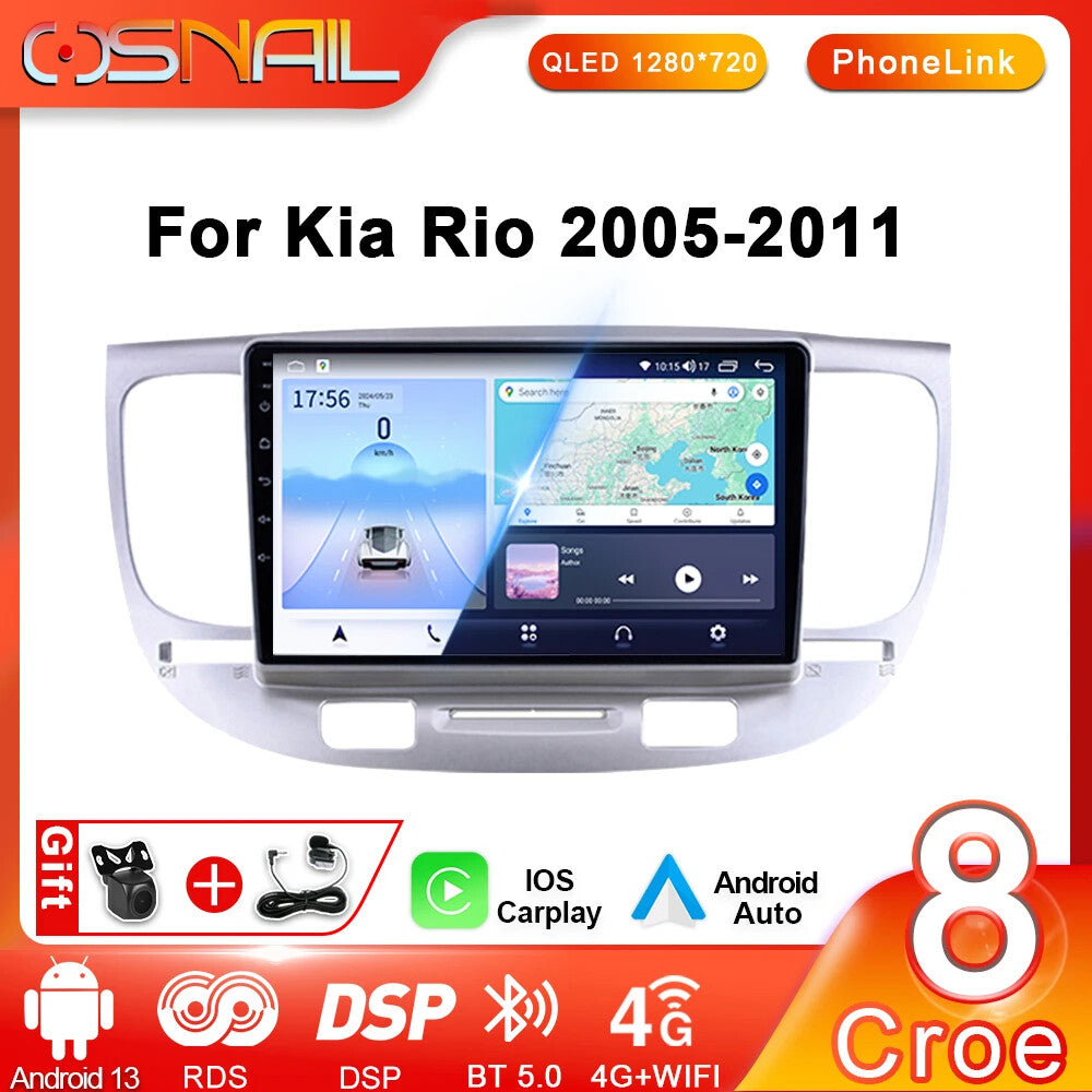 for KIA RIO 2 RIO2 2005-2011 Car Radio Player Audio Stereo GPS Head Unit Android