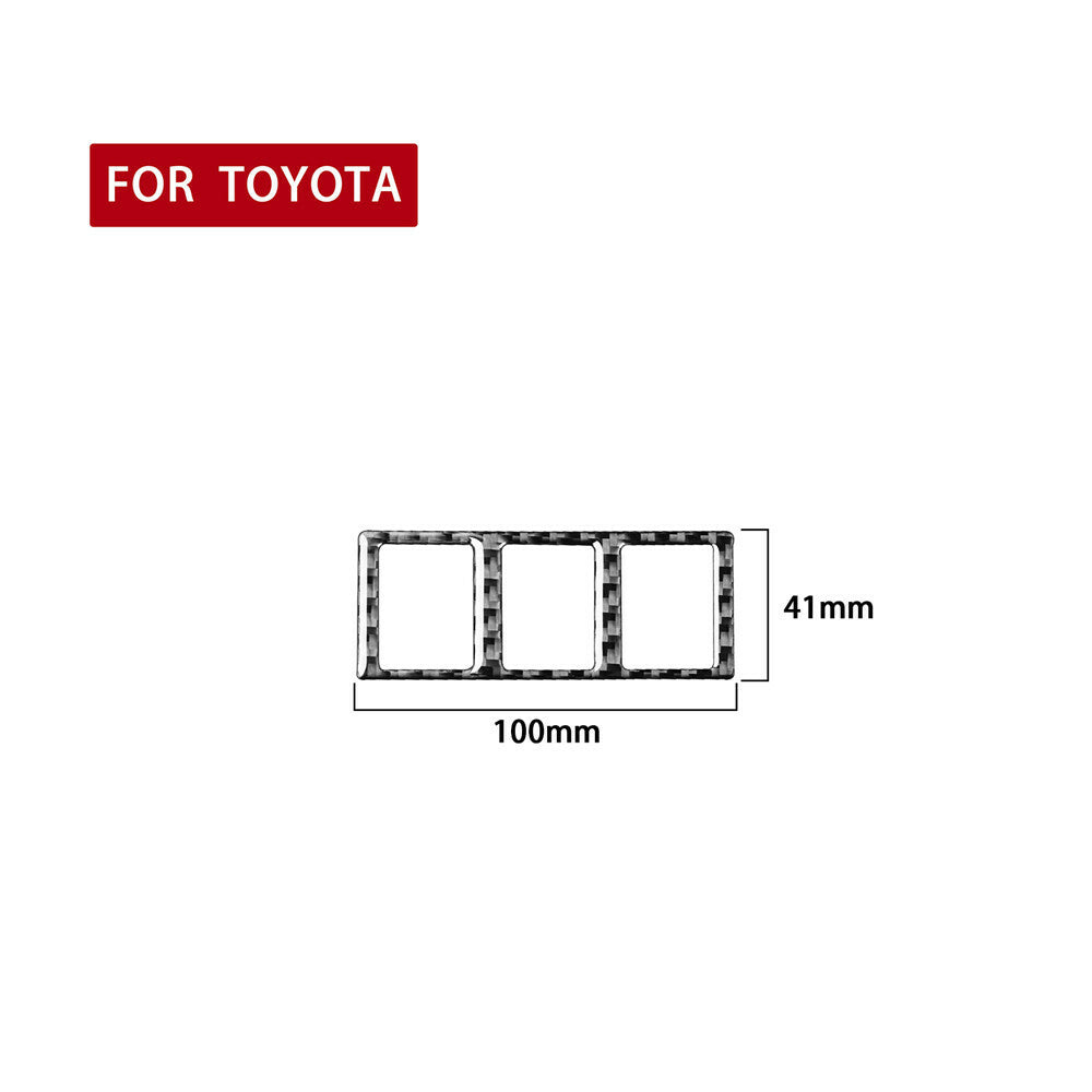 Soft Carbon Fiber Mode Switch Button Decorative Trim for T@yota Tundr@ 2014-2021