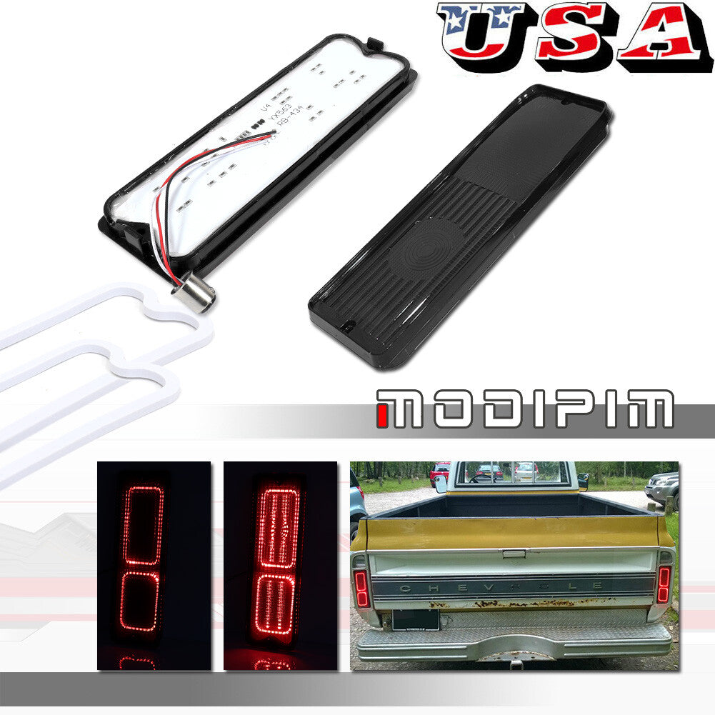 Smoke Lens LED Brake Tail Light Tail Light Kit for 1967-72 for Pickup Trucks - v