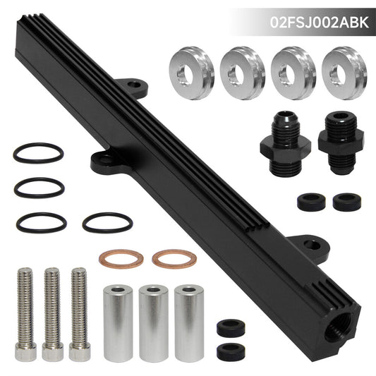 High Flow Top Feed Fuel Injector Rail for Nissan Silvia S13 240SX SR20DET Black