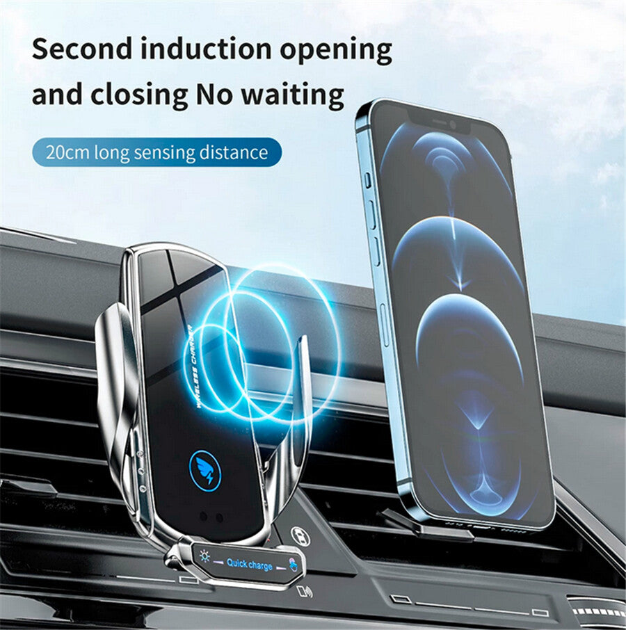 15W Accessory Car Phone Holder Fast Wireless Car Charger Air Vent Mount Stand