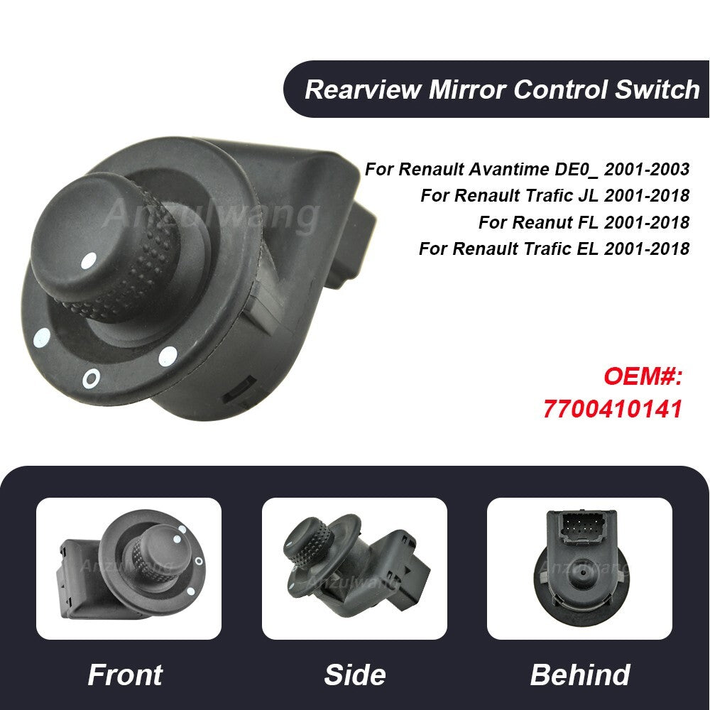 Power Side Rearview Mirror Switch for Kangoo for Opel VIVARO A 2001-2014 7700410141