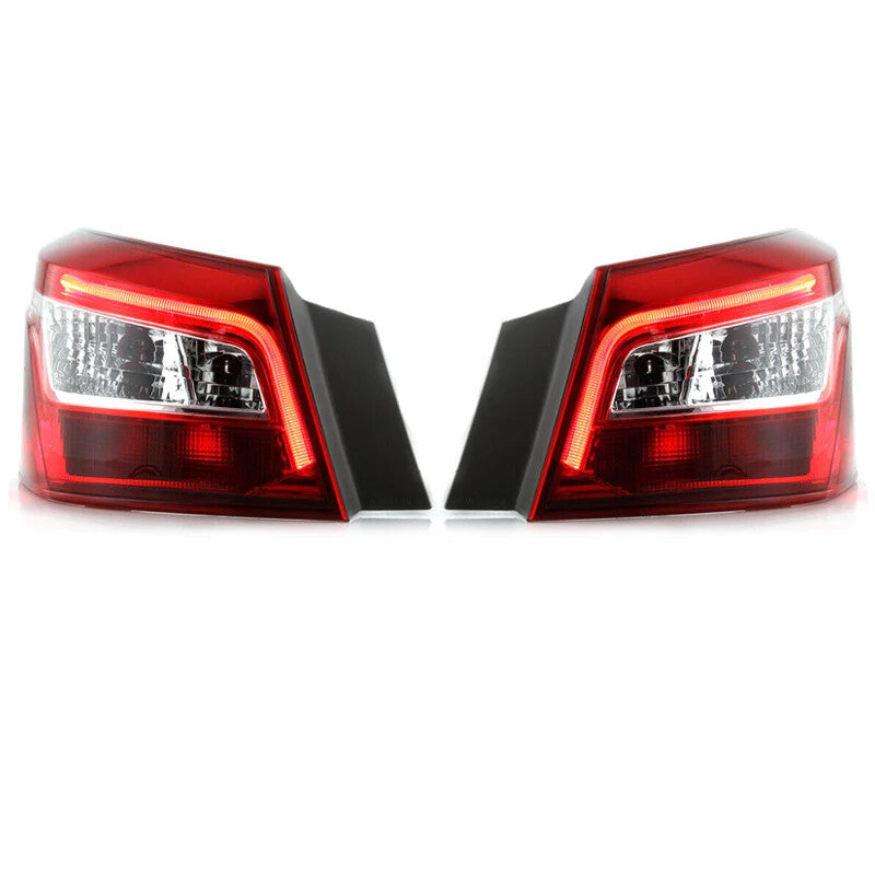 A pair of LED taillights for Nissan Sentra 2016 - 2018 turn signals.