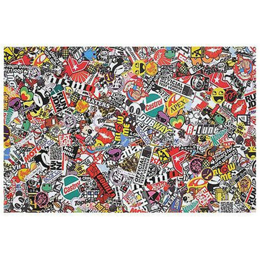 Car Body Sticker DIY Bomb Wrap Sheet Decal Rock Panda Cartoon Graffiti Graphics