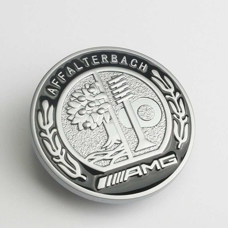 Front hood badge, black apple tree flat badge decal for AMG AFFALTERBACH
