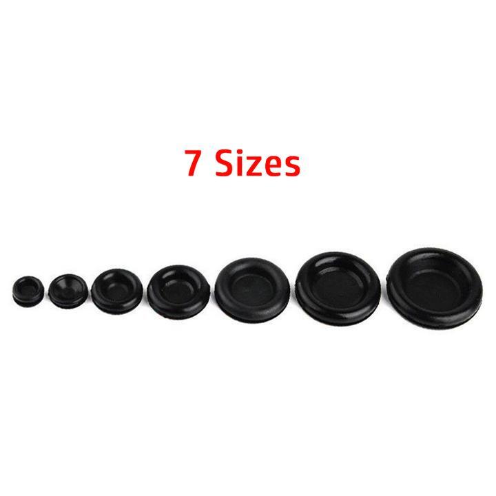 170¡Á 7 Sizes Rubber Grommet Firewall Hole Plug Electrical Wire Gasket Parts v