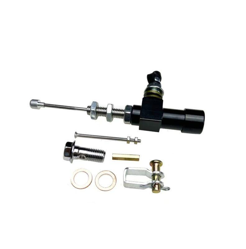 Motorcycle hydraulic clutch master cylinder rod brake pump, black M10 x 1.25 mm