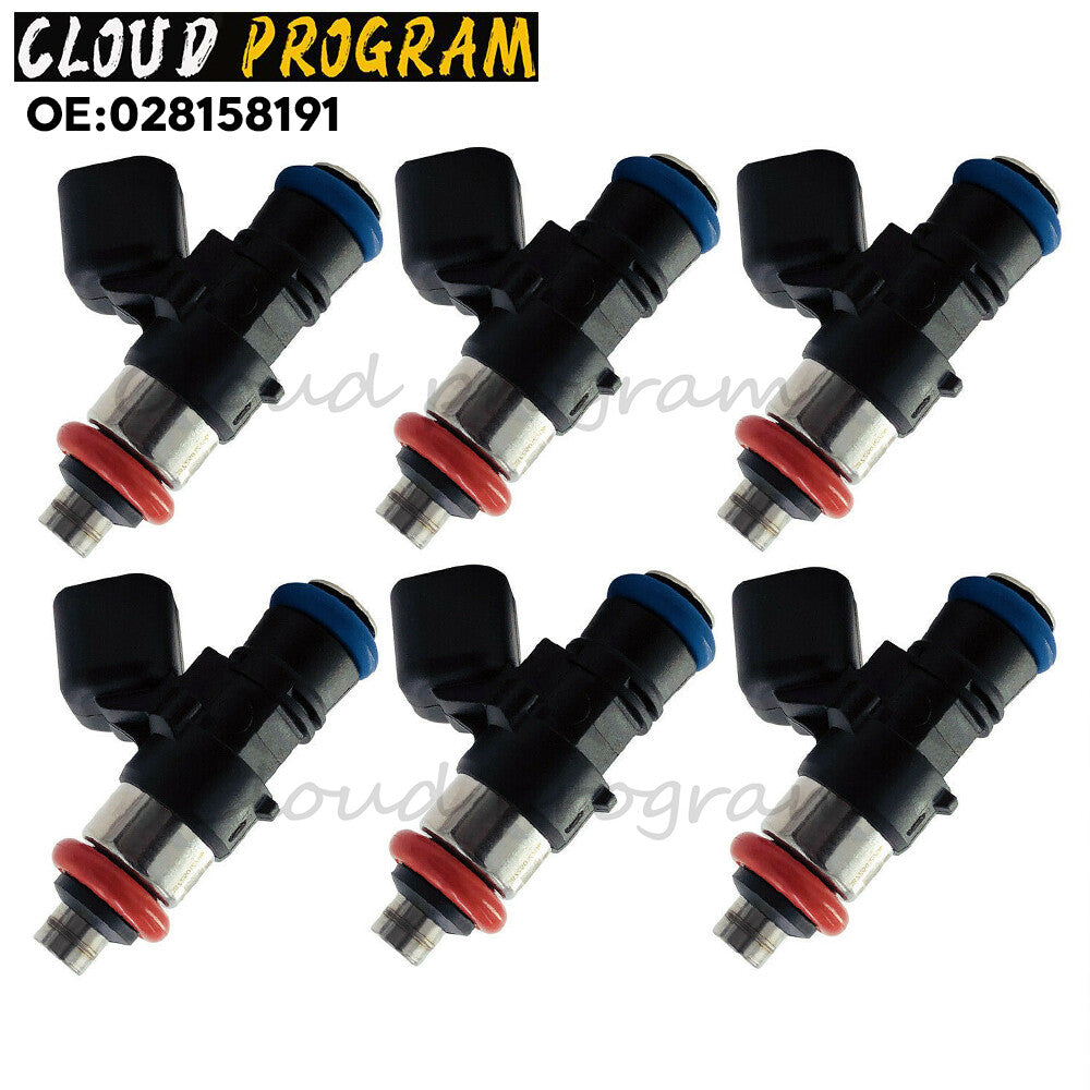 6 PCS Fuel Injector 0280158191 For Modified for Lincoln for Mustang V6 3.5 3.7L n