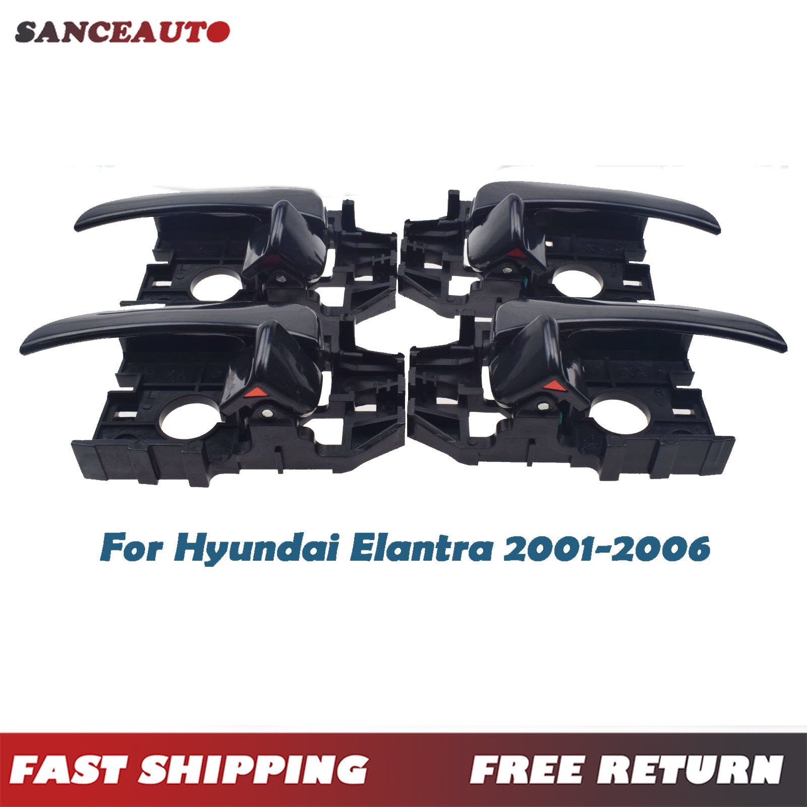 4PCS Inner Inside Interior Door Handles Left Right for Hyundai for Elantra 2001-2006 n