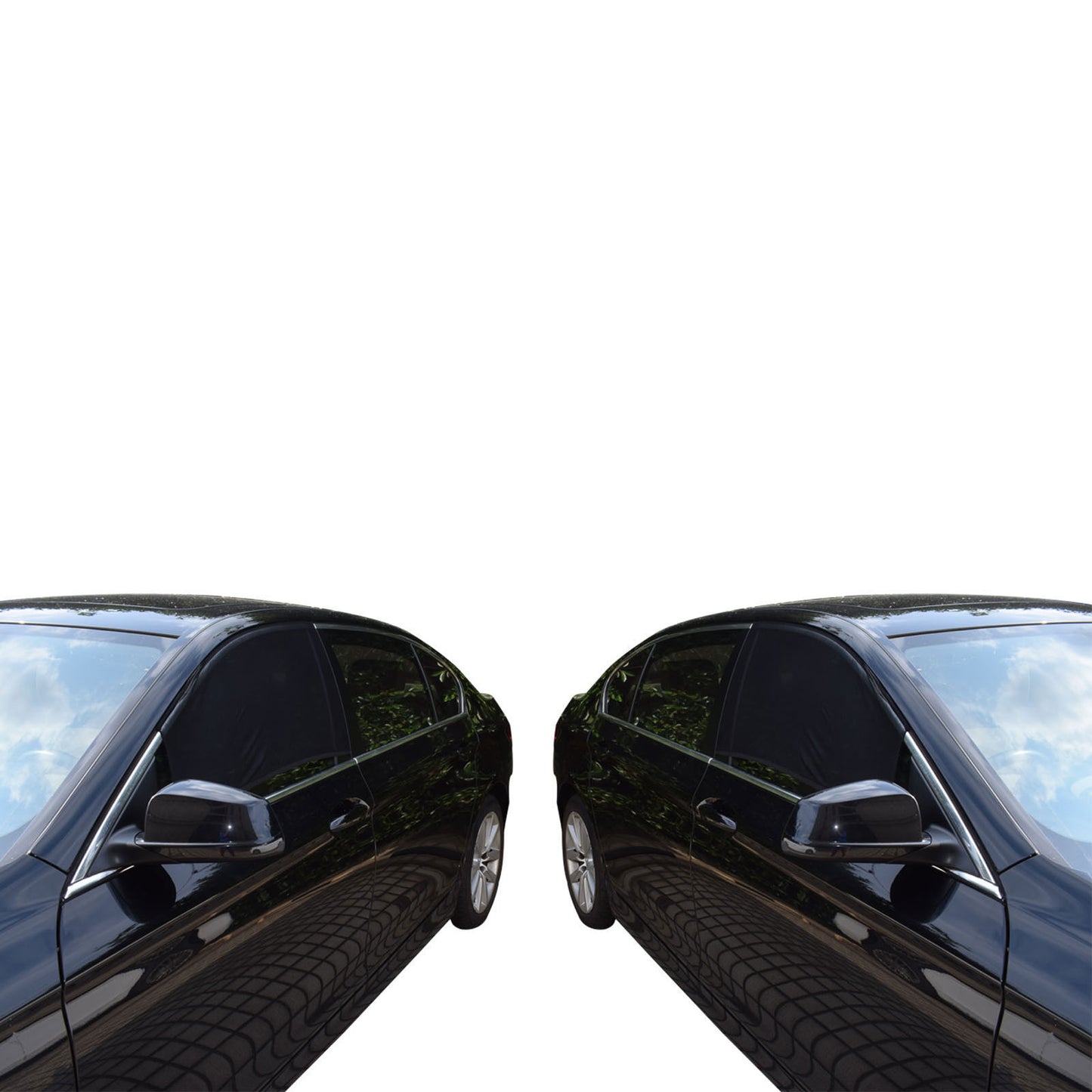 Ser of 2 Car Front Side Window Screen Sun Shade Mesh Cover Sunshade 5146cm New