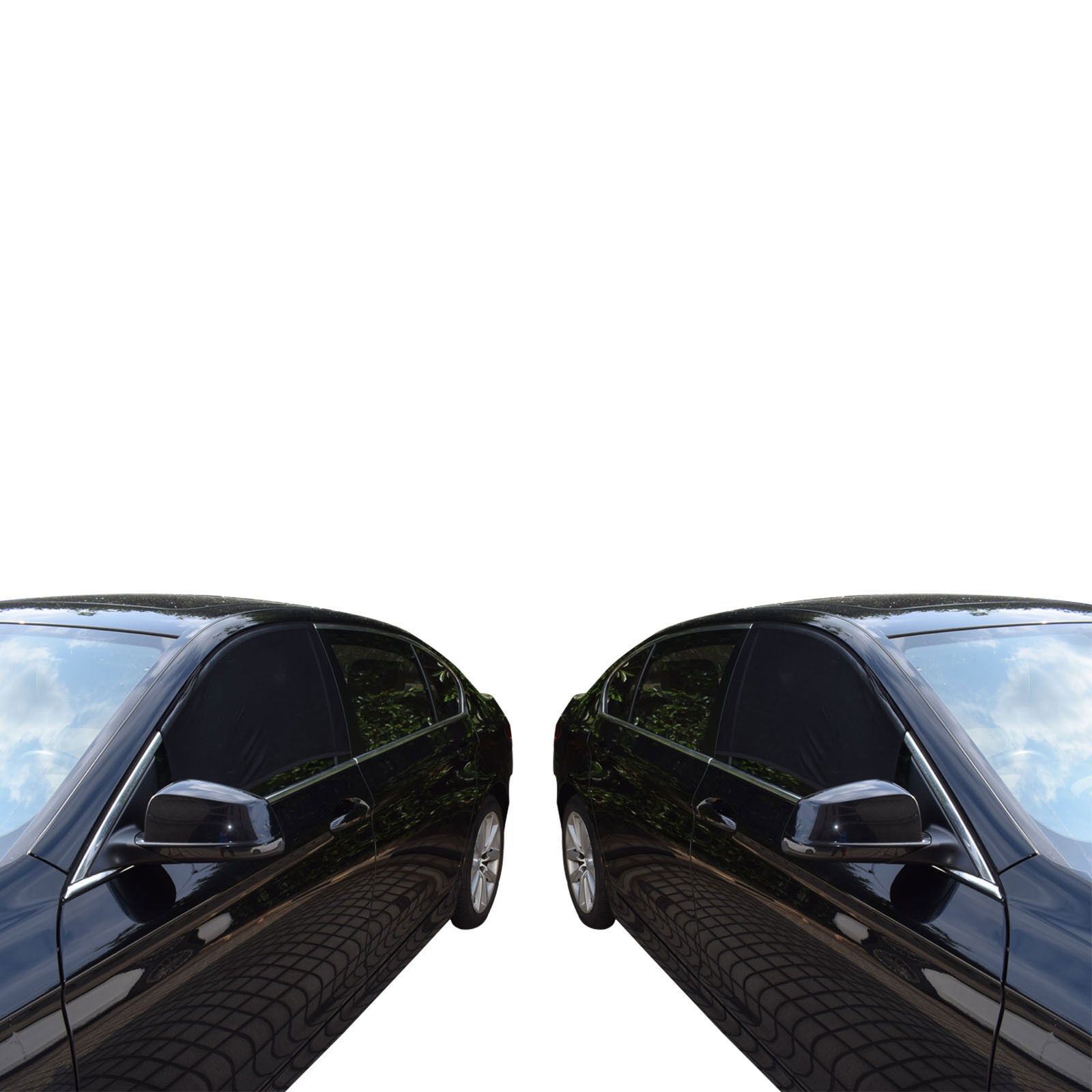 Ser of 2 Car Front Side Window Screen Sun Shade Mesh Cover Sunshade 5146cm New