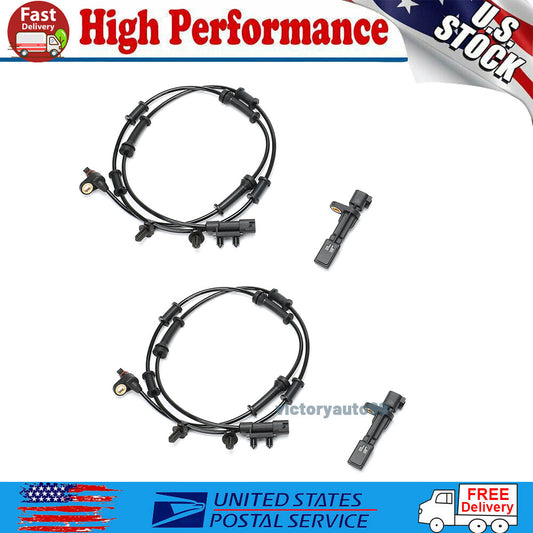 Four front, rear, and left ABS wheel speed sensors suitable for Jeep for Wrangler 3.6/3.8L (07-14)