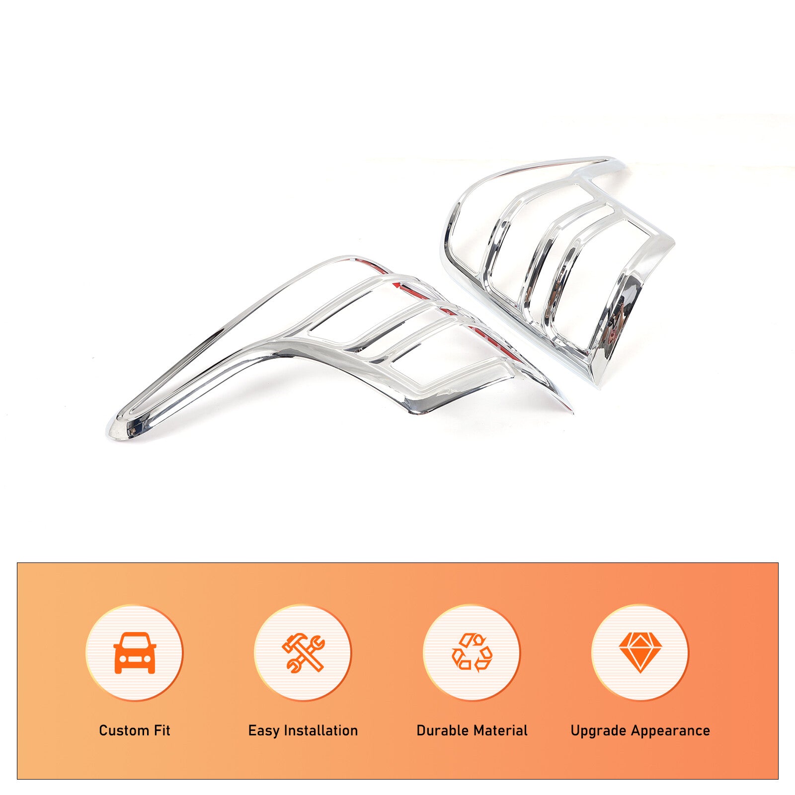 Chrome taillight cover trim suitable for Triton L200 Mq 2015-2018 n