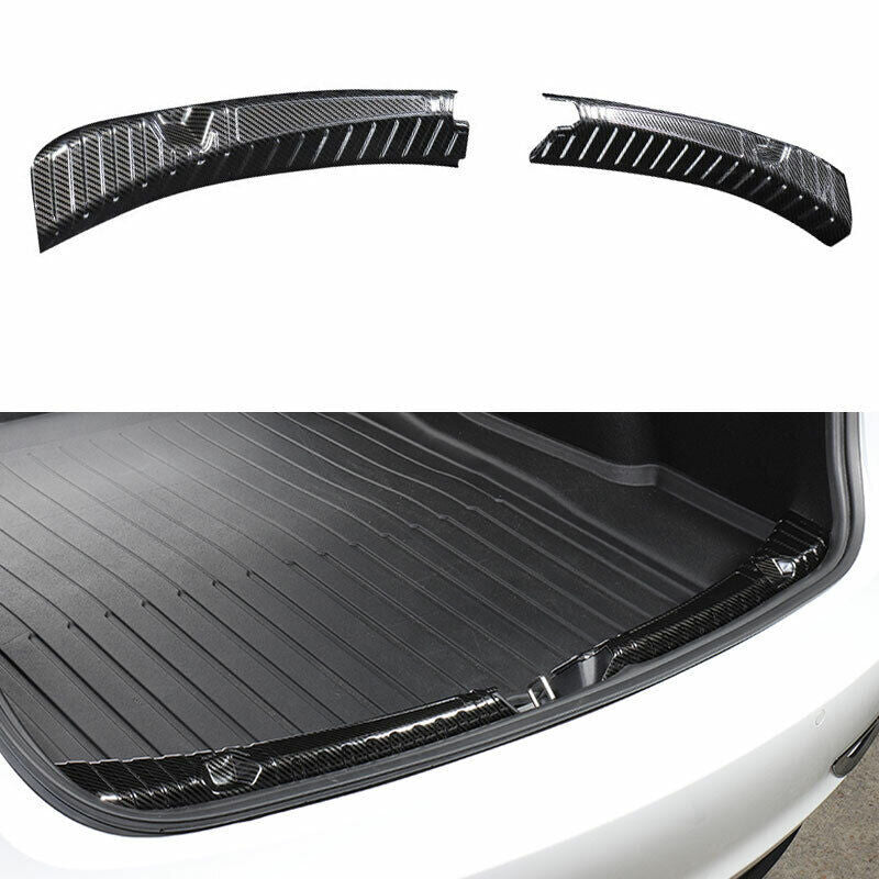 for Tesla Model 3 2017-2023 Carbon Fiber Rear Trunk Bumper Protector Sill Guard