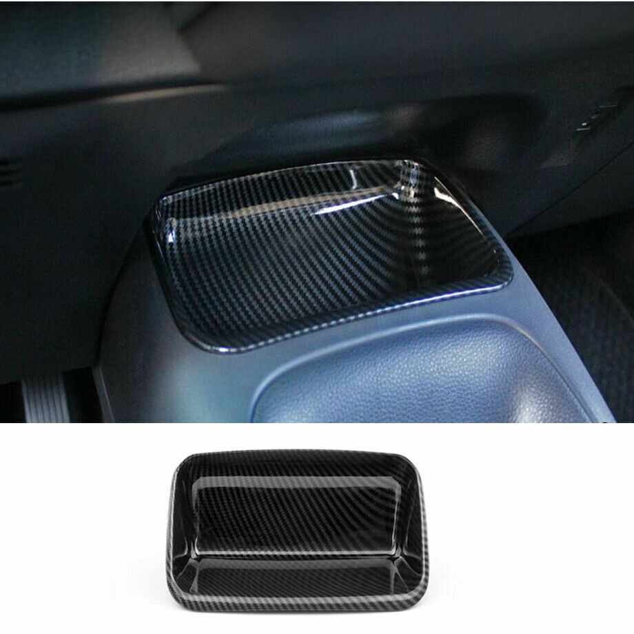 Carbon Fiber Inner Central Storage Box Cover Trim for Toyota for Corolla 2019-2022
