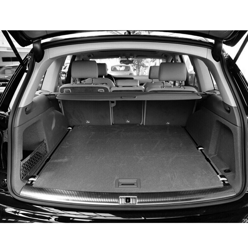 for Audi Q7 2016-2018 Security Shield Shade Rear Trunk Cargo Cover Black Trim 1x