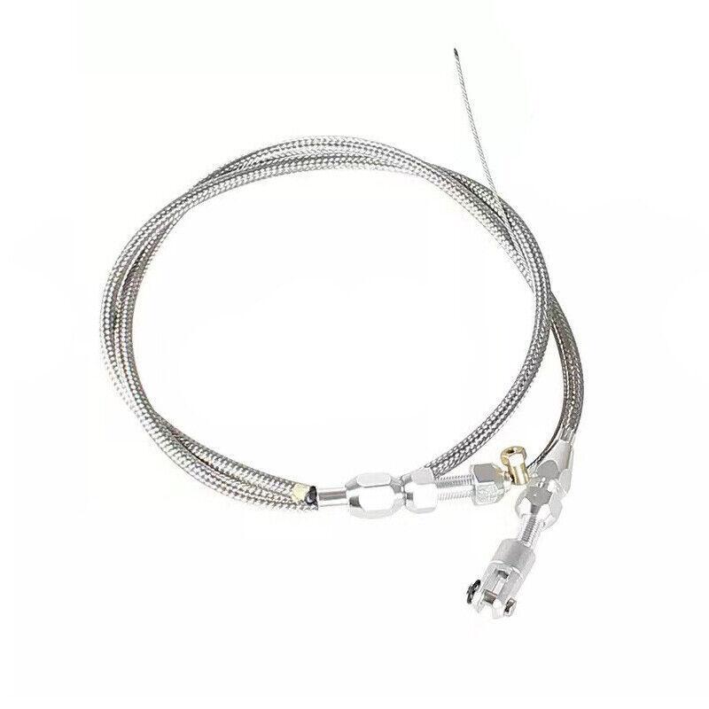 36-inch engine throttle cable, stainless steel braided throttle and gas cable, universal. n