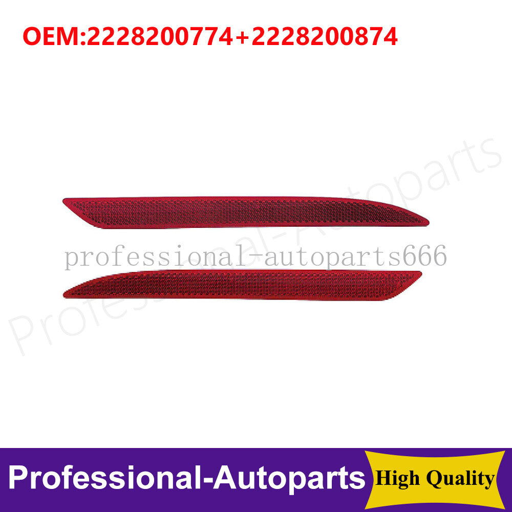 Rear left and right bumper reflectors for Mercedes-Benz S-Class W222 AMG.