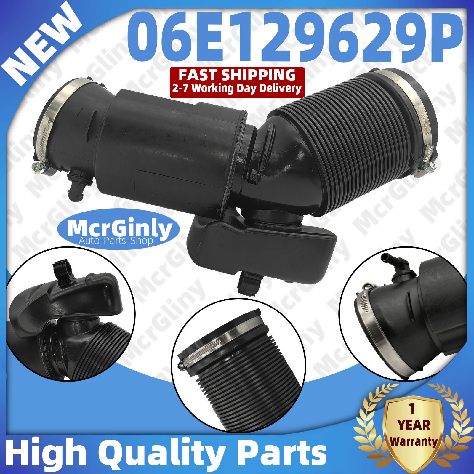 3.0T engine intake hose 06E129629P suitable for Audi A6 2009 2010 2011 CAJA CCAA- n