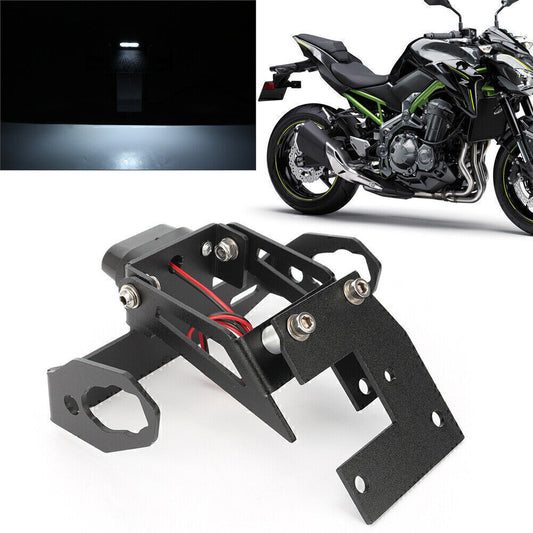 Motorcycle Rear Tail License Plate Taillight Holder Fit for Kawasaki Z900 2017-2018 Q