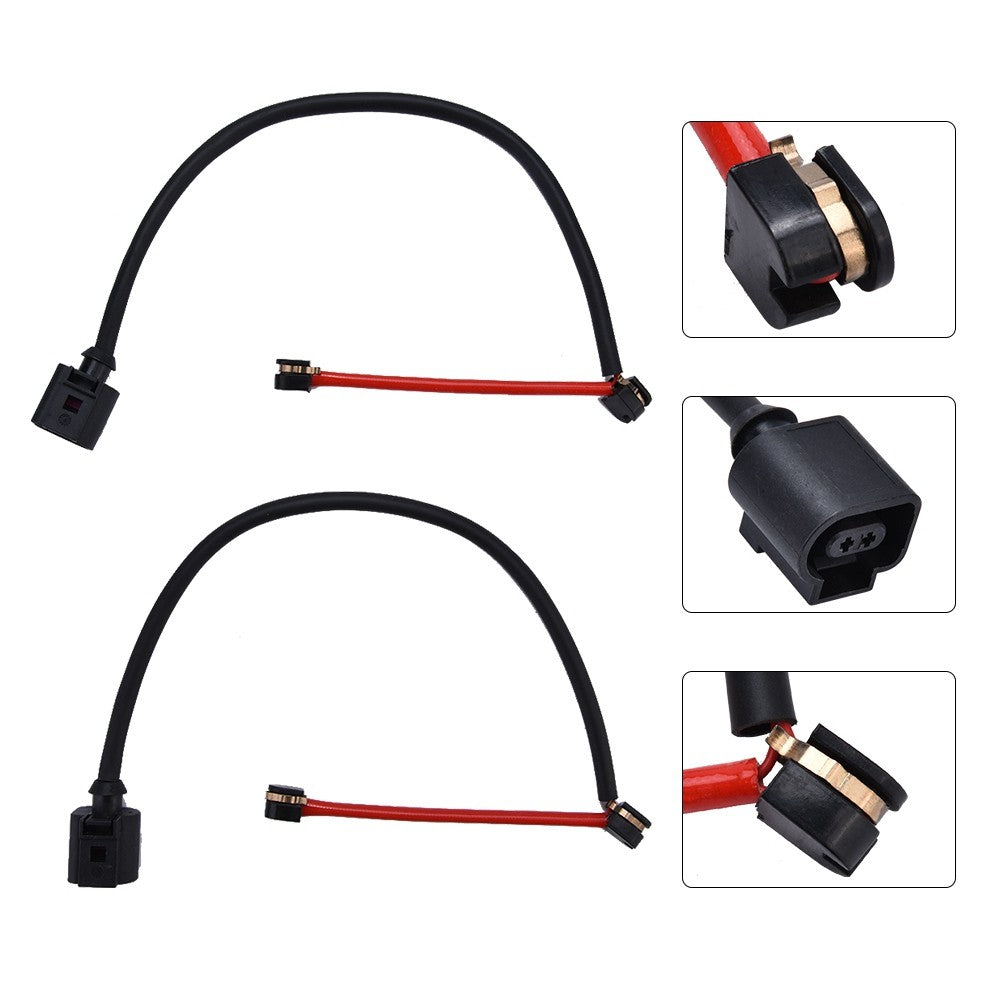 2Pcs Front Brake Pad Wear Sensor Electronic Wear Sensor Replacement 7L0907637
