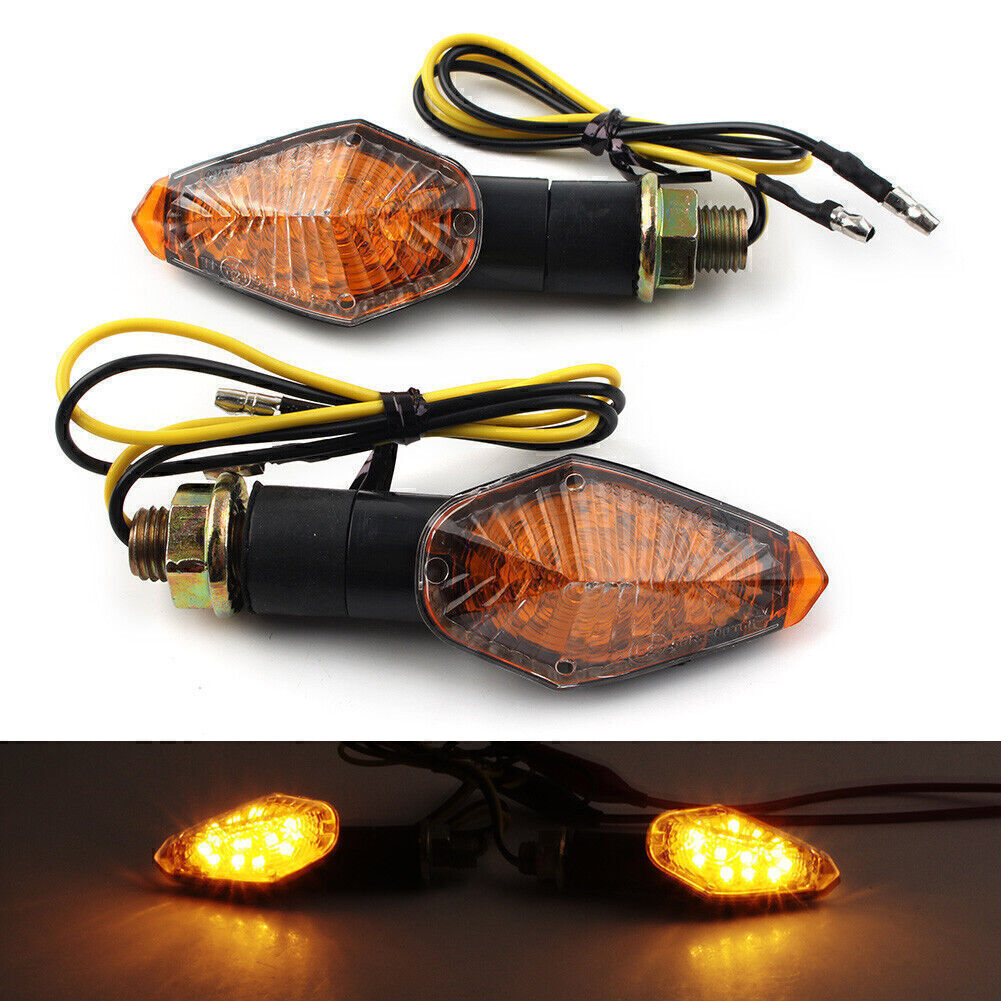 LED for Mini Amber Turn Signal Light Indicator Fit for Yamaha YZF-R1 R6 MT-07 MT-09 Q