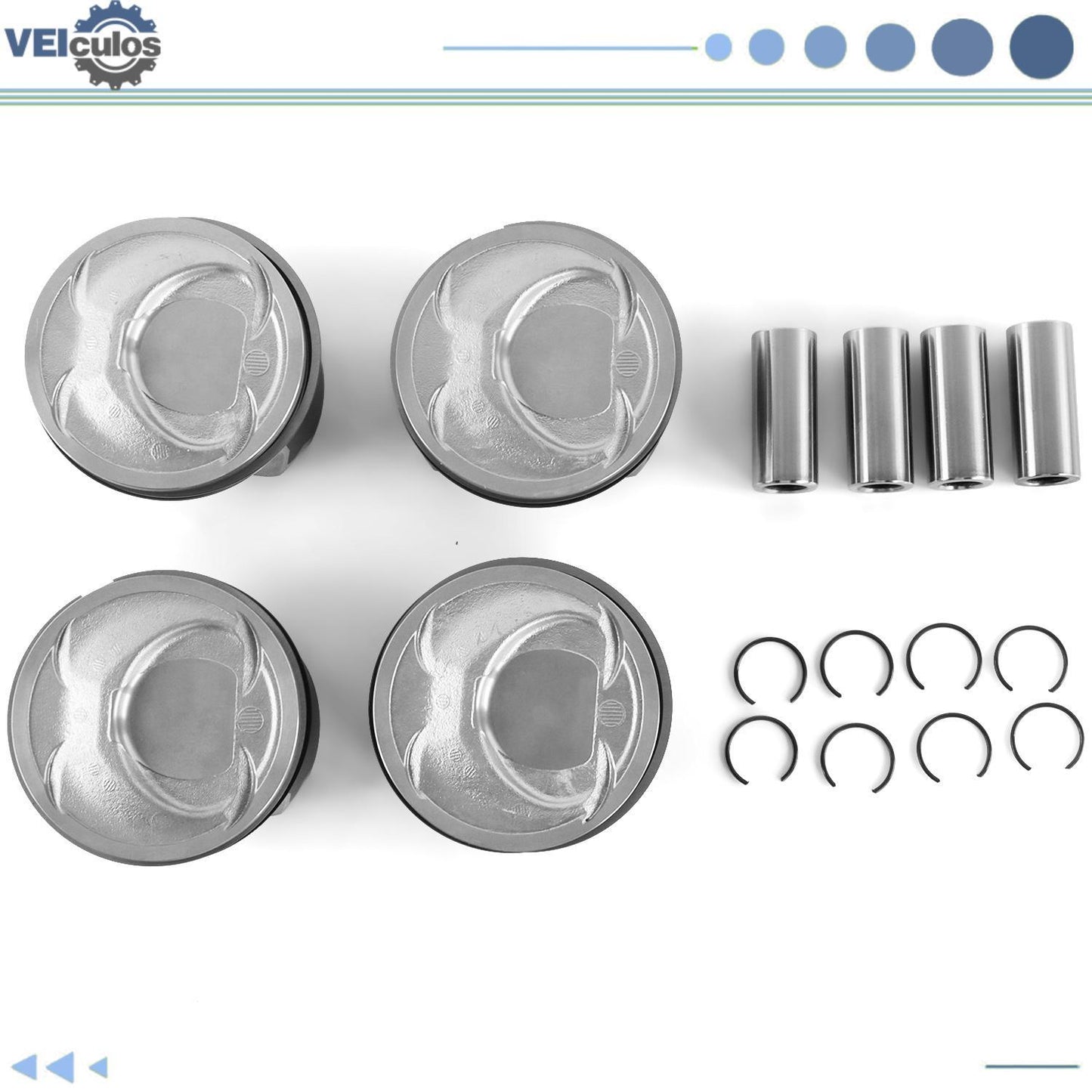 4Pcs Engine Piston Rings Kit For 2011-2013 for KIA OPTIMA 2.4L 2359CC L4 DOHC