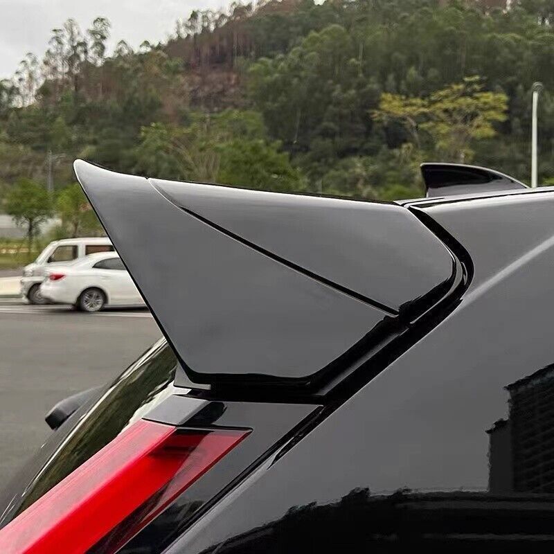 Fits for Honda CR-V CRV 2023 2024 Black ABS Roof Boot Spoiler Wing Flap Trim B n
