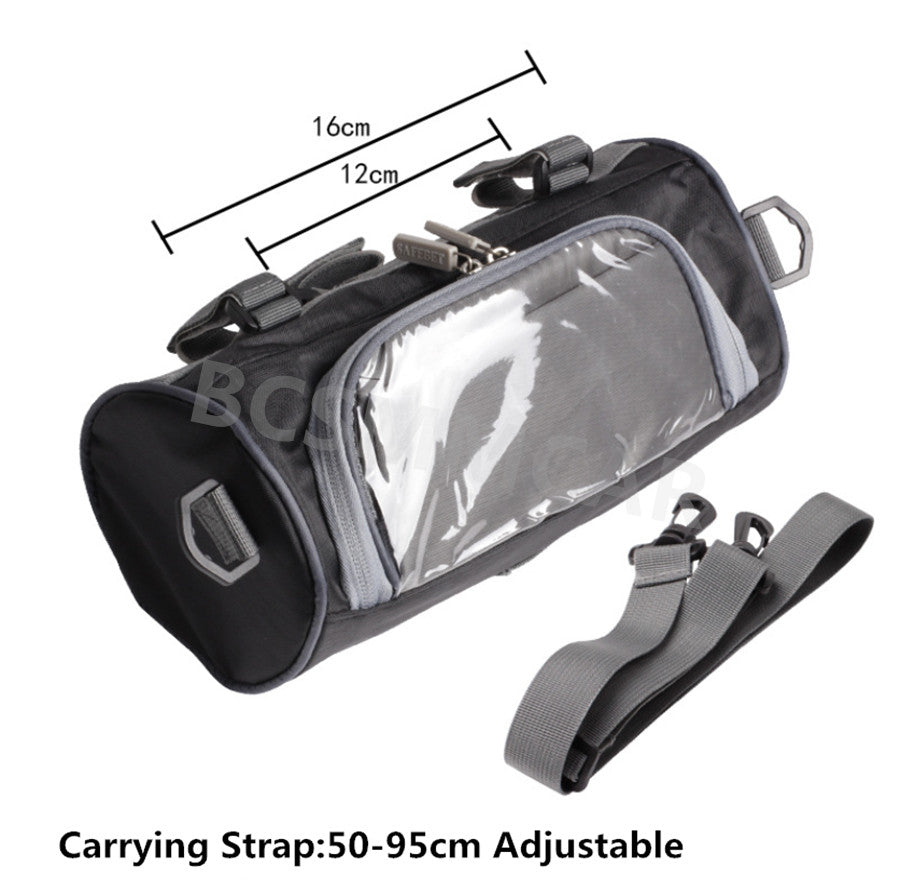 Motorcycle Handlebar Storage Bag Front Fork Pouch Smartphone Pocket Waterproof Q