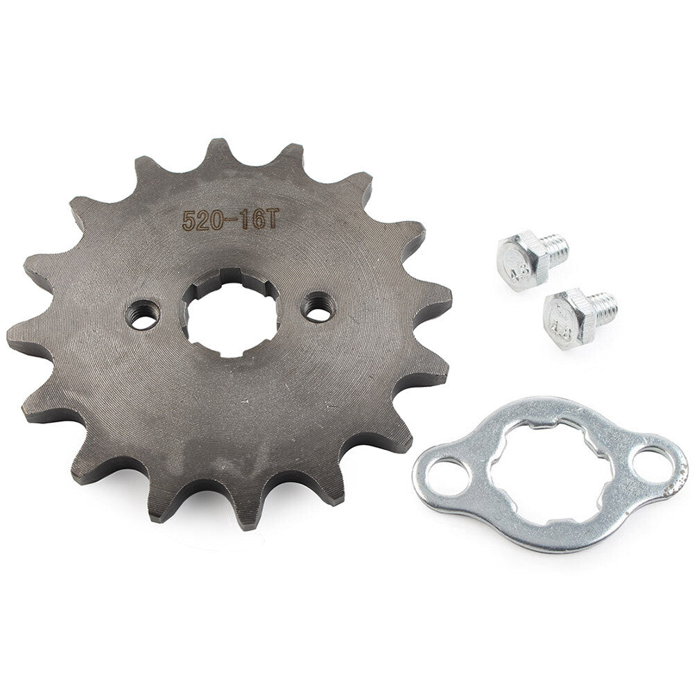 Kette Front Ritzel Zahnrad f¨¹r 125 250cc Dirt Pit Bike ATV Go Kart 520-16T 20mm
