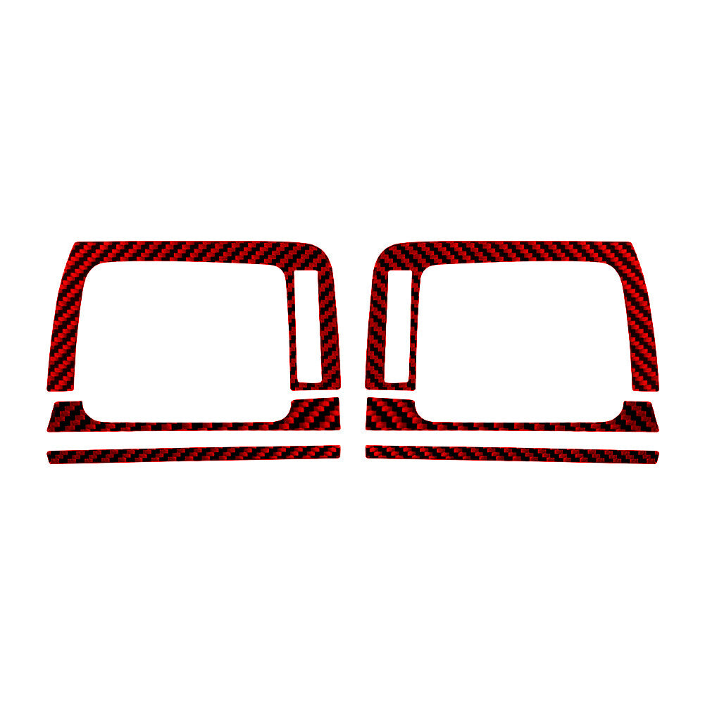 4X Red Carbon Fiber Out Door Handle Frame Cover Trim For Rogue 2014-2016 v