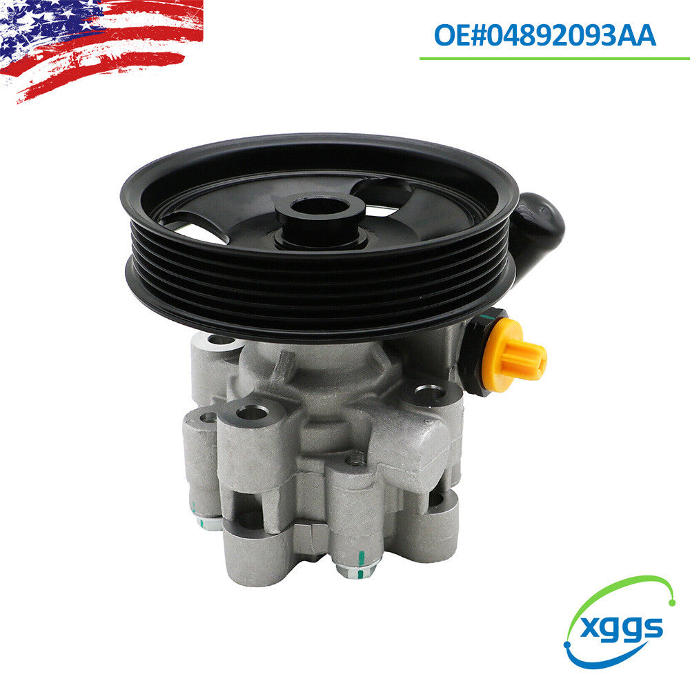 1x for Dodge for Chrysler Aluminum New Power Steering Pump & Pulley 04892093AA Q