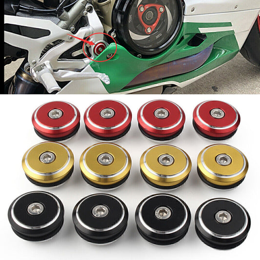 4x Motorcycle Frame Plugs Adorn Cover Fit for Ducati 1199 Panigale 12-15 / 1299 Q