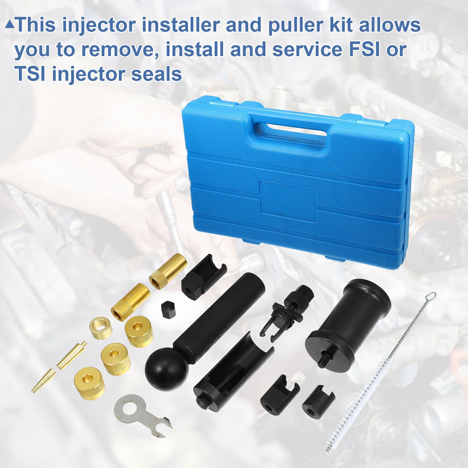 Engine Injector Removal Puller Kit for Audi for Skoda FSI1.4 1.6 1.8 2.0 2.7 V6 Q