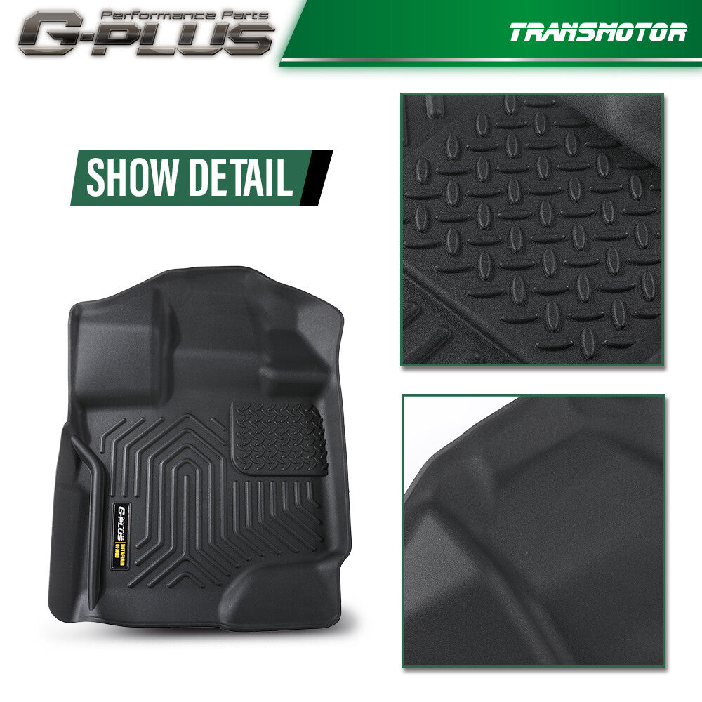 All Weather Floor Mats Front Liner Fits 15-24 for Super Crew Cab - v
